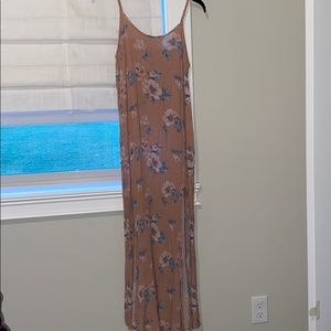 American Eagle Pink Flower Maxi Dress